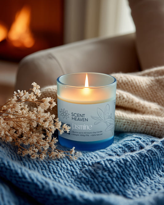 Jasmine Essence Scented Candle – Soy Wax