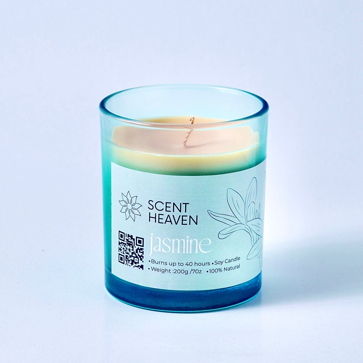 Jasmine Essence Scented Candle – Soy Wax