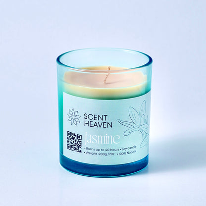 Jasmine Essence Scented Candle – Soy Wax