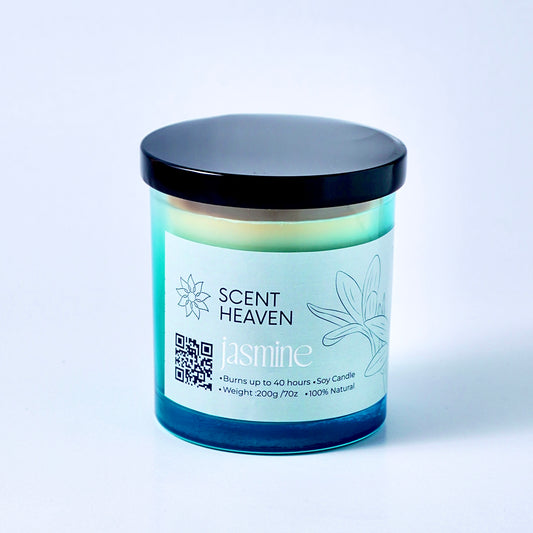 Jasmine Essence Scented Candle – Soy Wax