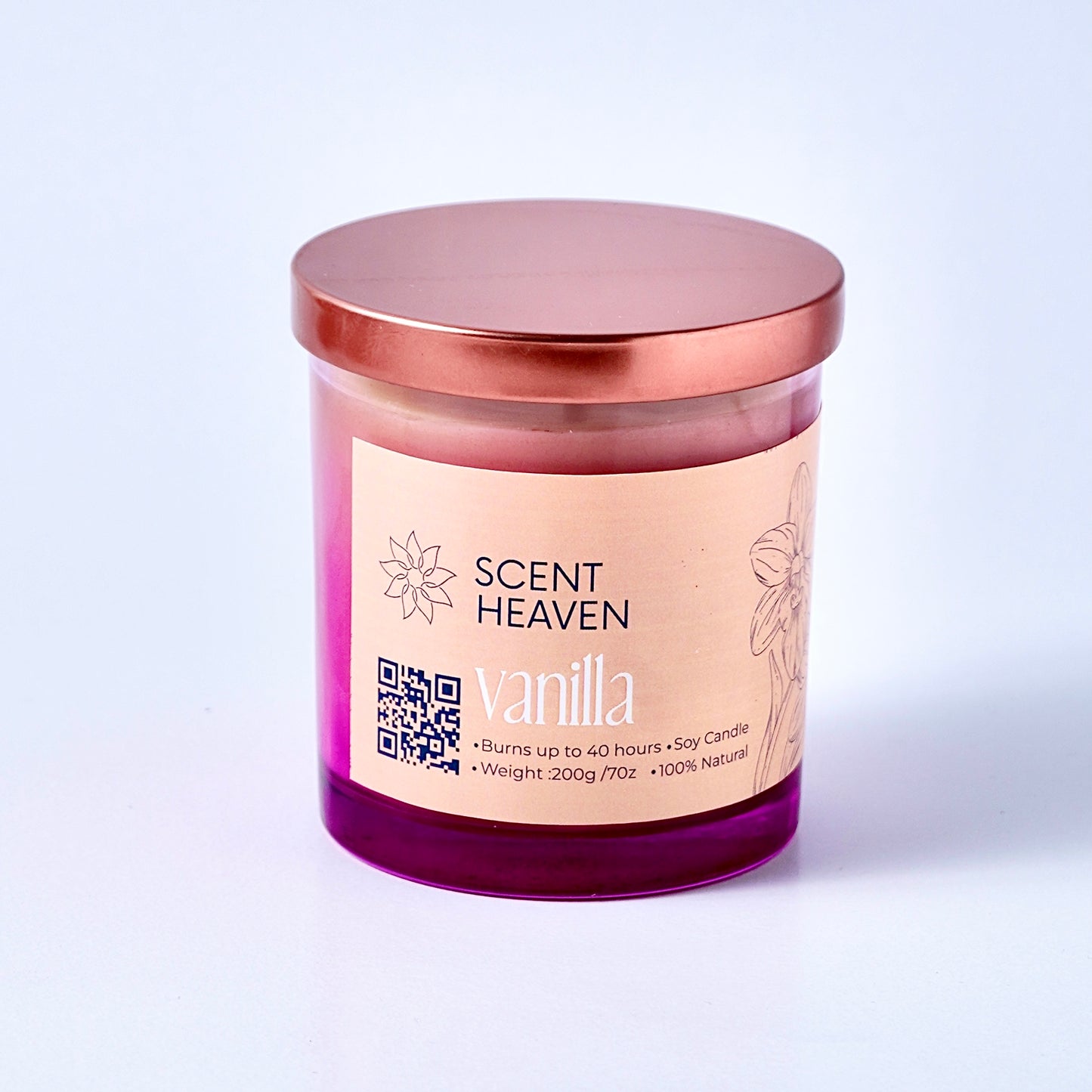 Vanilla Dream Candle – Handcrafted Soy Wax